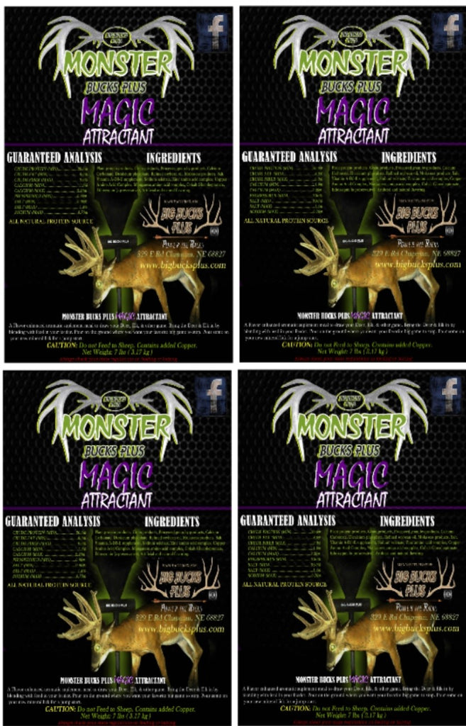 Monster Bucks Plus MAGIC 4 Pack *FREE Shipping*