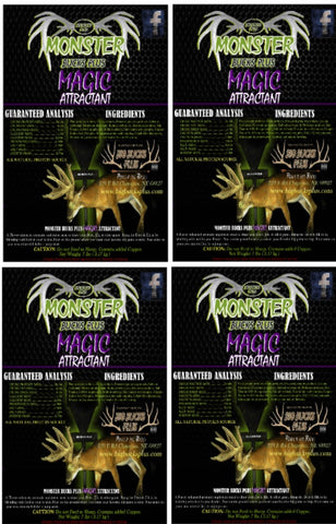 Monster Bucks Plus MAGIC 4 Pack *FREE Shipping*