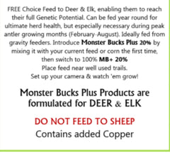 Monster Bucks Plus 20% Protein Feed